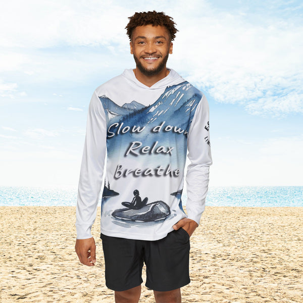 Slow down and take a deep breath! Men's Sports Warmup Hoodie