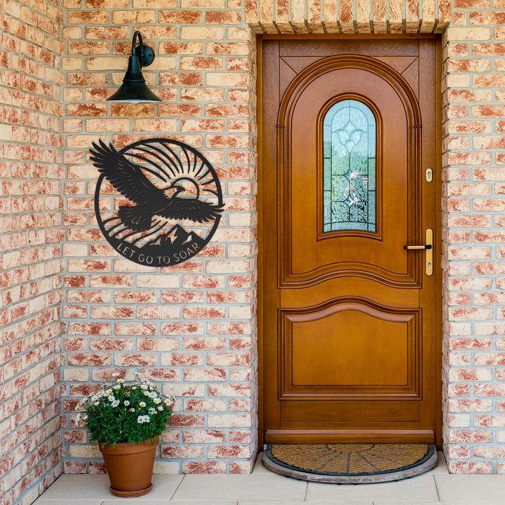 Let Go to Soar – Eagle Metal Wall Art | Escape Limitations Metal Designs