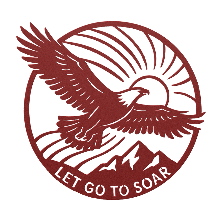 Let Go to Soar – Eagle Metal Wall Art | Escape Limitations Metal Designs