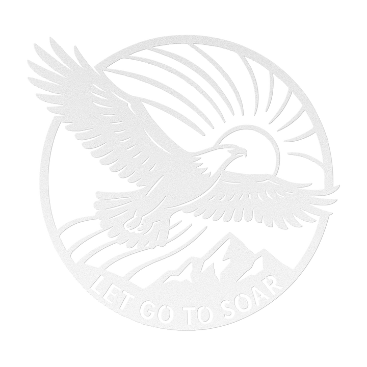 Let Go to Soar – Eagle Metal Wall Art | Escape Limitations Metal Designs