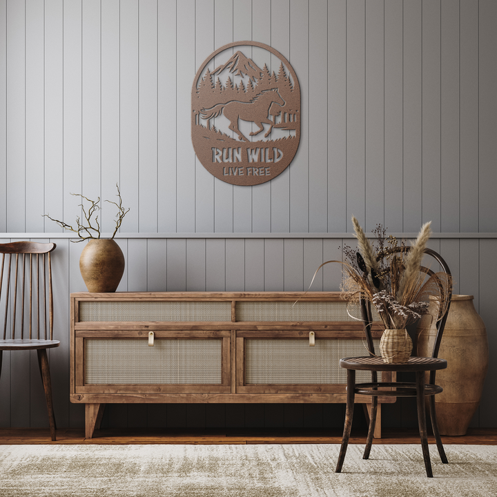Run Wild, Breathe Deep – Artist-Crafted Metal Horse Silhouette