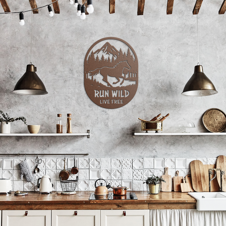 Run Wild, Breathe Deep – Artist-Crafted Metal Horse Silhouette