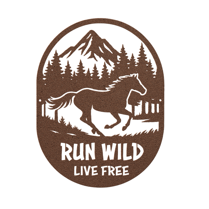 Run Wild, Breathe Deep – Artist-Crafted Metal Horse Silhouette