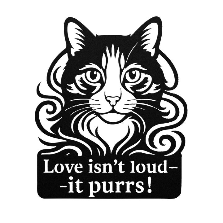 Sovereign by Nature – The Cat|Artist-Crafted Metal Wall Art|Laser-Cut Steel Silhouette