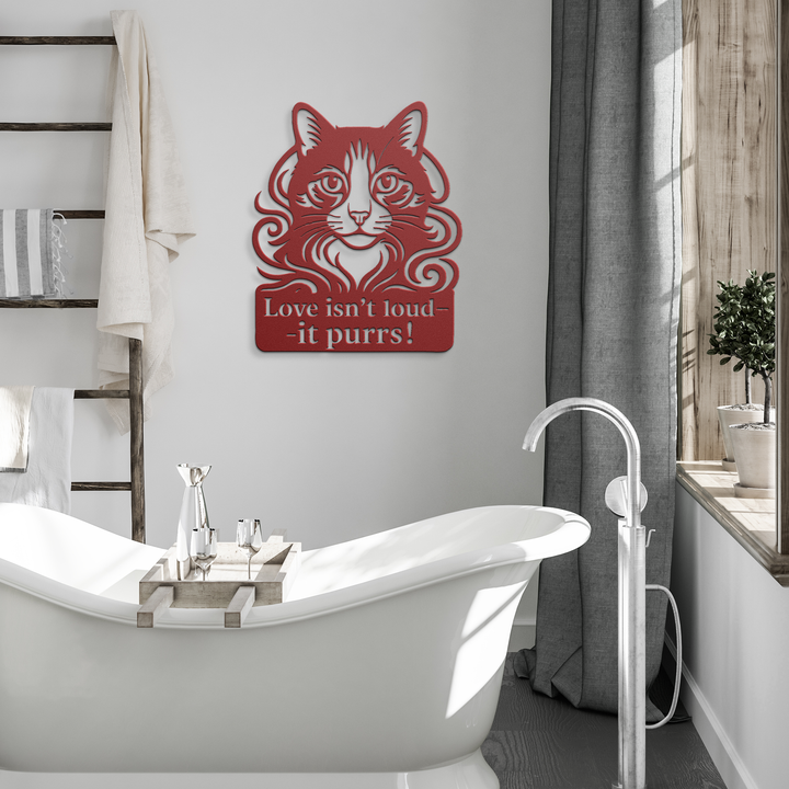 Sovereign by Nature – The Cat|Artist-Crafted Metal Wall Art|Laser-Cut Steel Silhouette