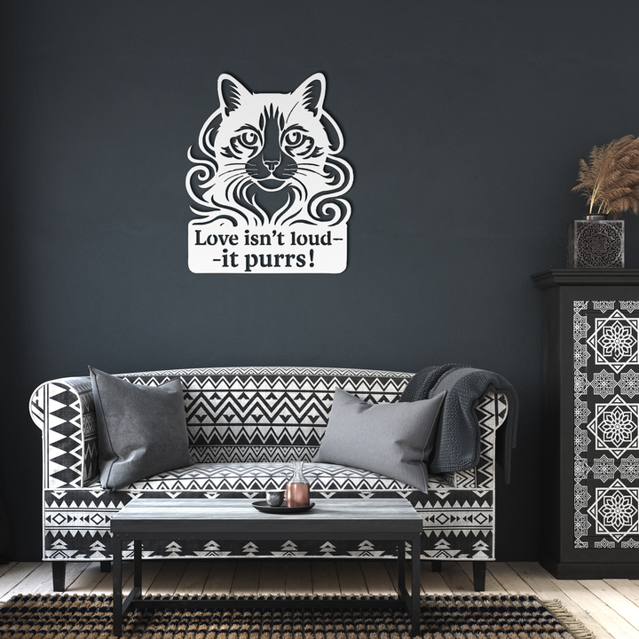 Sovereign by Nature – The Cat|Artist-Crafted Metal Wall Art|Laser-Cut Steel Silhouette