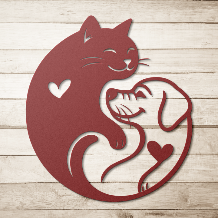 cat and dog yin and yang