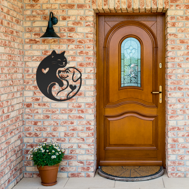 cat and dog yin yang